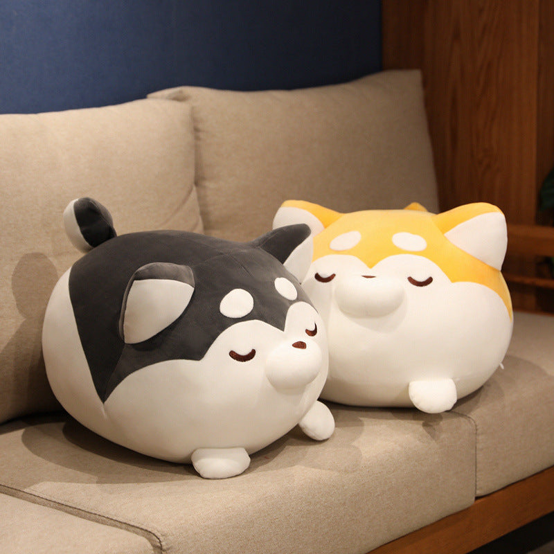 Lazy Husky Shiba Inu Pillow Girl Sleeping Doll - Cindi Book