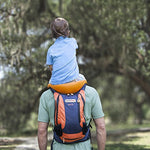 Hands-Free Shoulder Carrier with Ankle Straps and Cushioned Hip Seat Nylon Child Strap Rider travel back frame infant saddle - Cindi Book