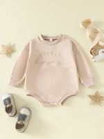 Children Alphabet Embroidery Long-sleeve Jumpsuit - Cindi Book