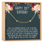 80th Birthday Dot Bracelet