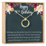 80th Birthday Necklace, Multiple Styles