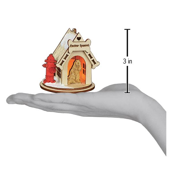 Old World Christmas Cocker Spaniel - hand-blown glass Christmas tree ornament (view 3)