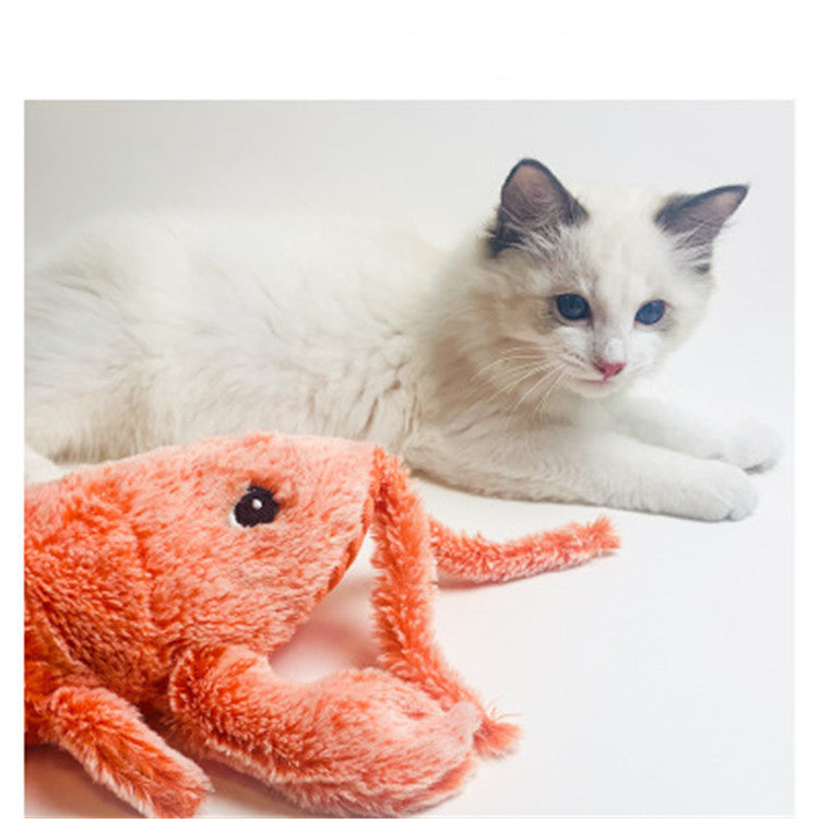 Electric USB Charging Pet Cat Molar Plush Toy - Cindi Book