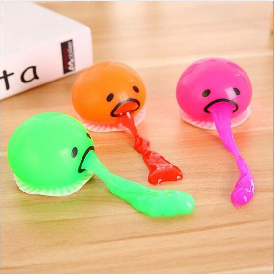 Puking Ball Brother Egg Yolk Pinch Vomit Spoof And Play Tricky Toys - Cindi Book
