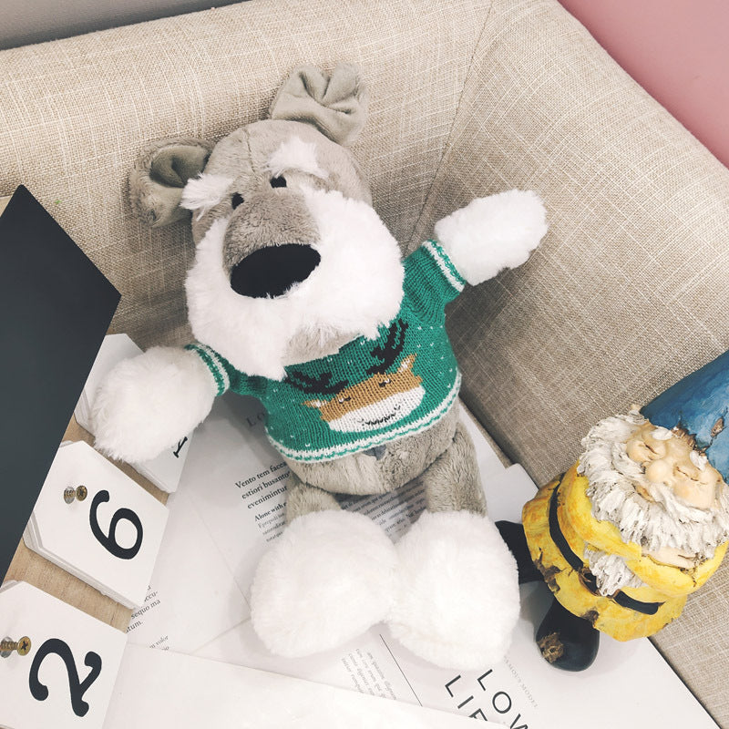 Schnauzer doll cute ins plush toy puppy husky doll - Cindi Book
