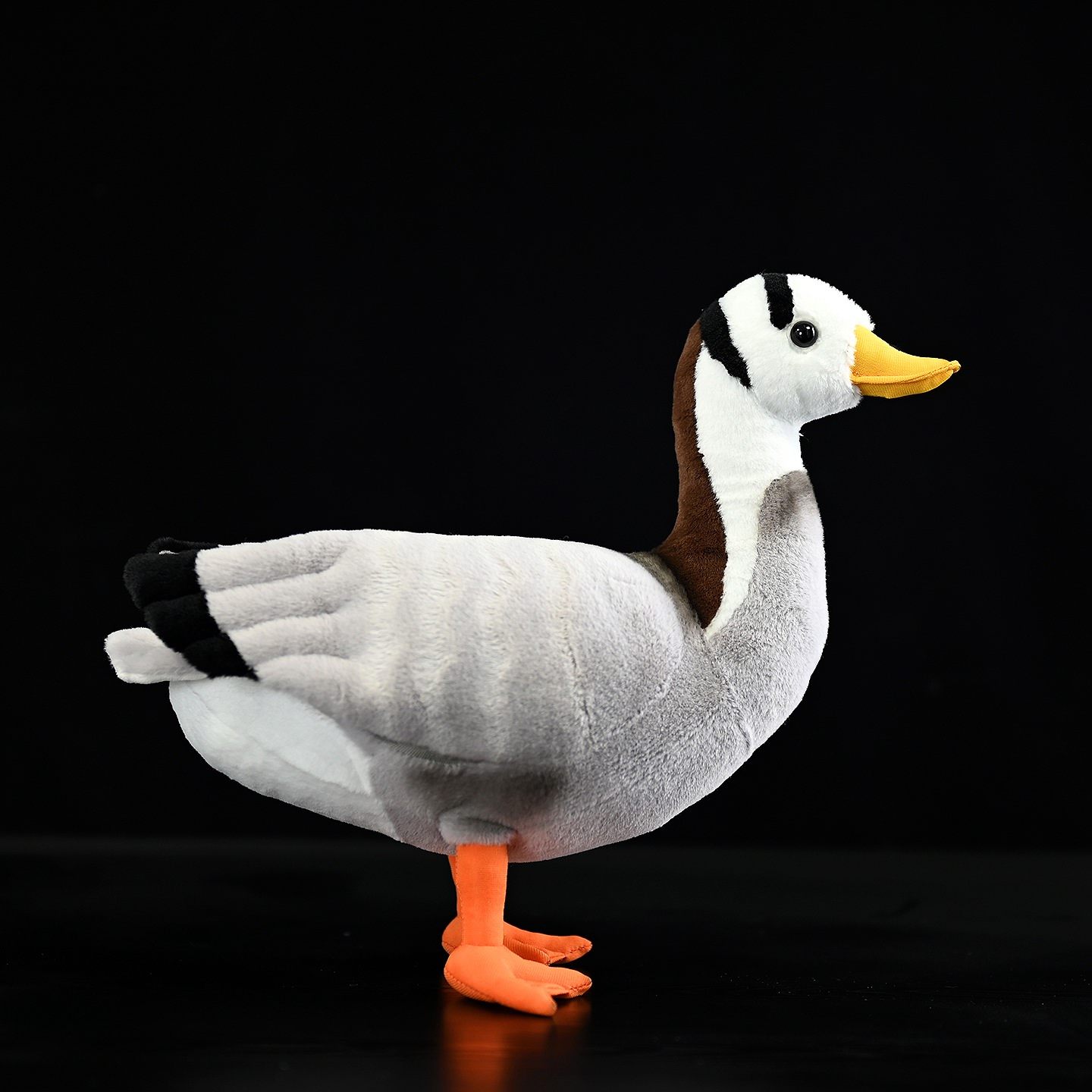 Plumage Toy of the Brant Bird, White-Headed Goose Doll