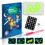 Educational Toy Drawing Pad 3D Magic 8 Light Effects Puzzle Board Sketchpad - Cindi Book