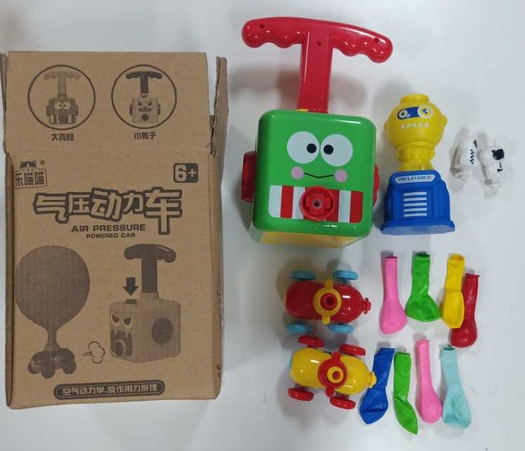 Power Balloon Launch Tower Toy Puzzle  Education Inertia Air Power Balloon Car Science Experimen Toy For Children Gift - Cindi Book