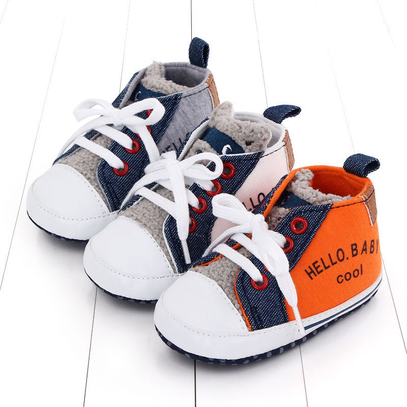 Canvas shoes color matching letters walking shoes - Cindi Book