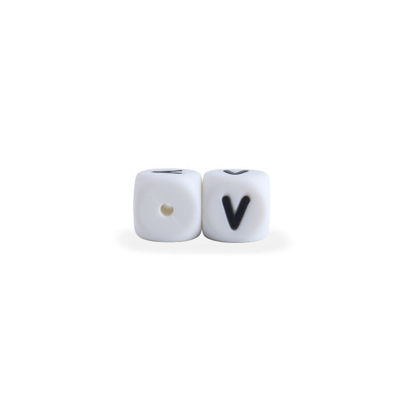 12mm Baby Products 26 Silicone English Alphabet Beads Teeth Accessories - Cindi Book