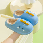 Children's Winter Fleece Lined Thermal Soft Bottom Waterproof Non Slip Outdoor Cotton Slippers - Cindi Book