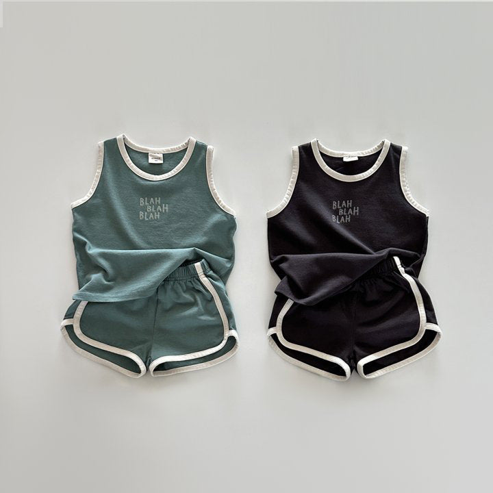 Cotton Sports Vest Shorts Casual Children Suit - Cindi Book
