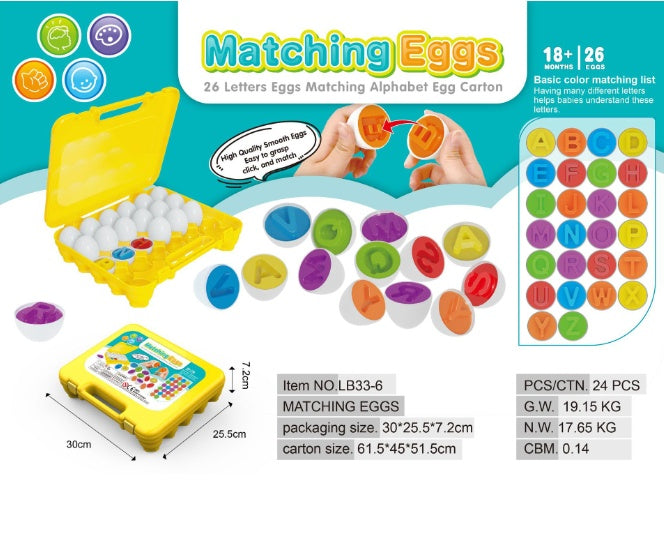 Baby Learning Educational Toy Smart Egg Toy Games Shape Matching Sorters Toys Montessori Eggs Toys For Kids Children - Cindi Book