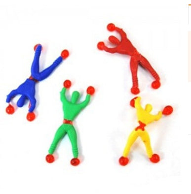 Small Sticky Man Climb On The Wall Children Toys Stick Man Bendy Toy Wall Climbing Man - Cindi Book