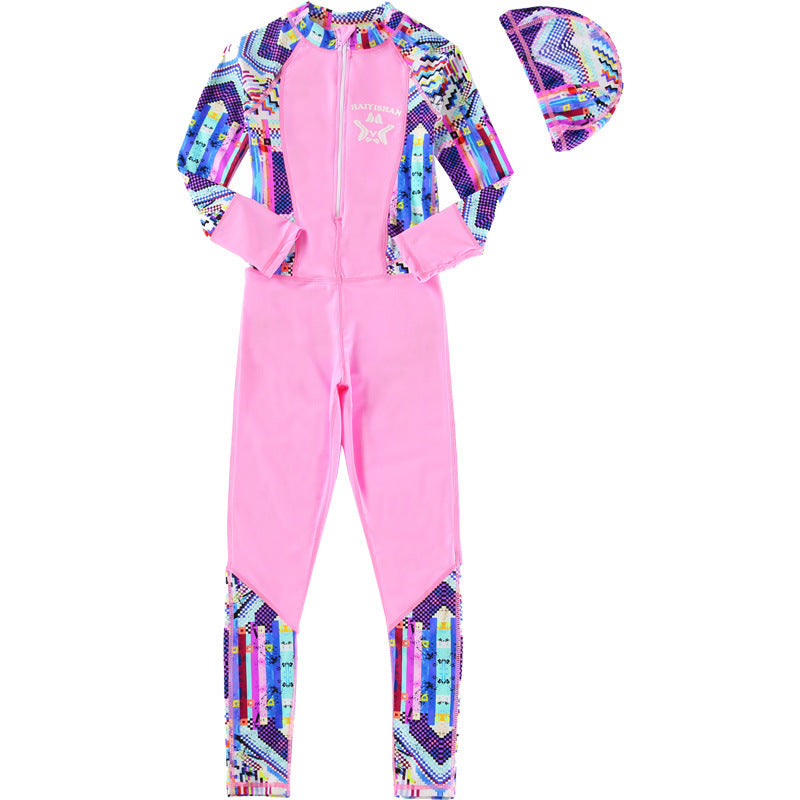 Fashion Boys And Girls One-piece Diving Swimsuit - Cindi Book