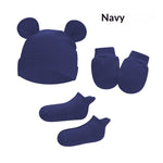 Newborn Hat Mittens And Socks Set With Rubber-soled Shoes - Cindi Book