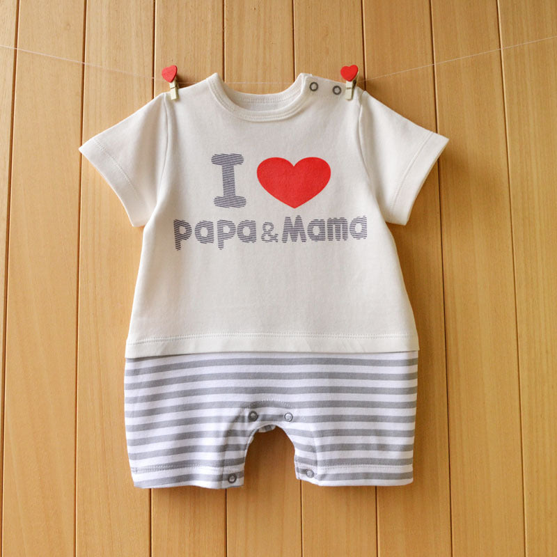 Baby Clothes Short Sleeve Baby Casual Onesies - Cindi Book