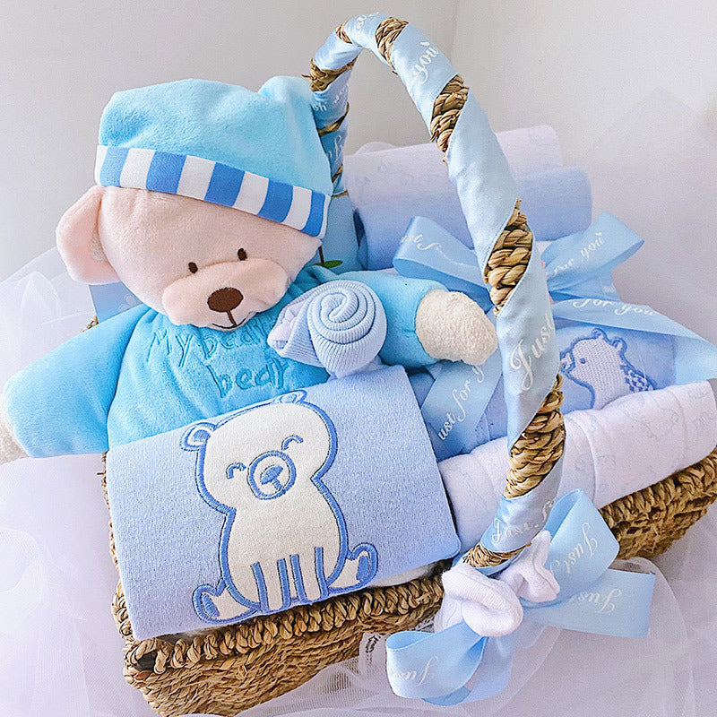 Newborn Boy Baby Clothes Set Gift Box Autumn And Winter - Cindi Book