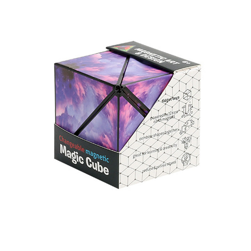 Super Cool 3d Geometric Magnetic Cube Training Puzzle Variety Puzzle Children's Toys - Cindi Book