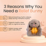 Breathing Rabbit Soothing Sensory Plush Toy With Relieve Anxiety Bunny Comforter Breathes For Newborn Conciliate Baby - Cindi Book