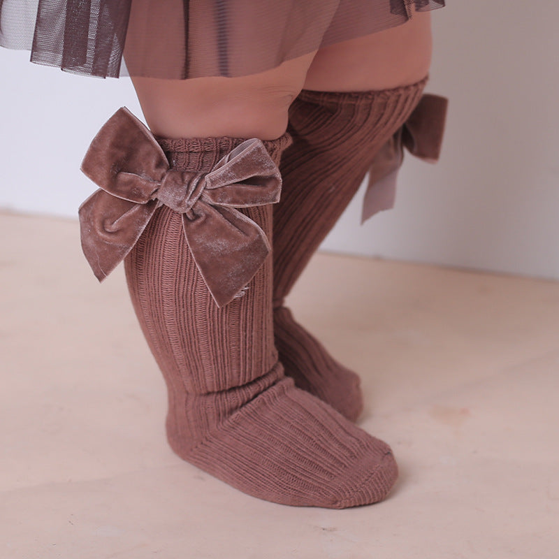 Bowknot woolen baby socks - Cindi Book