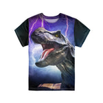 Summer Dinosaur Full Print Boy's T-shirt - Cindi Book