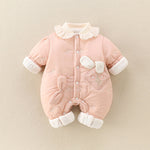 Girls' Baby Cute Jumpsuit Thickened Outer Wear Days Warm In Late Autumn - Cindi Book