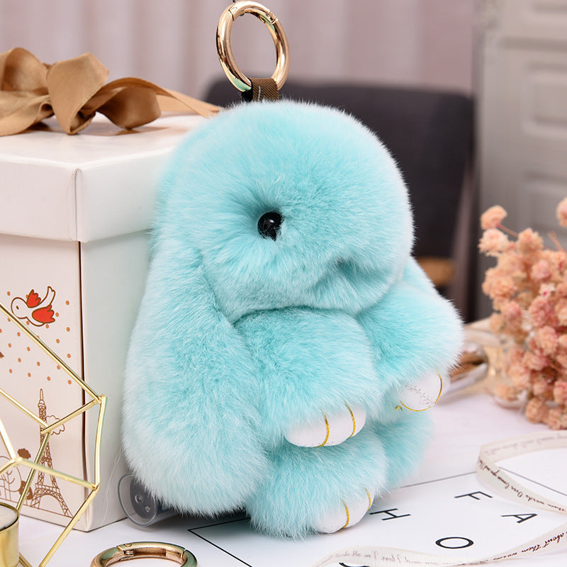 Fashionable Cotton Cute Rabbit Keychain Pendant - Cindi Book