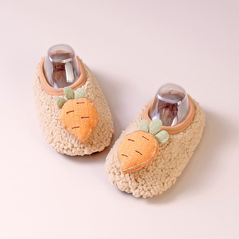 Non-slip Floor Socks For Kids Warm Fleece-lined And Extra-thickperfect As Your Little Ones First Pair Of Shoe - Cindi Book