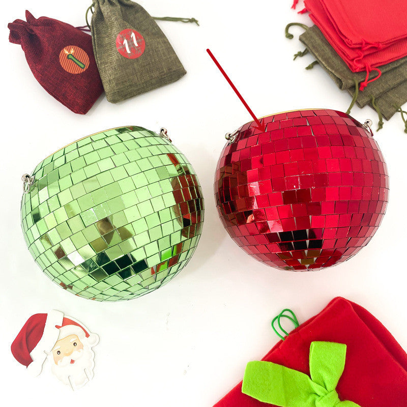 Cross-border Disco Ball Planter Hanging Mirror Spherical Plastic Flowerpot - Cindi Book