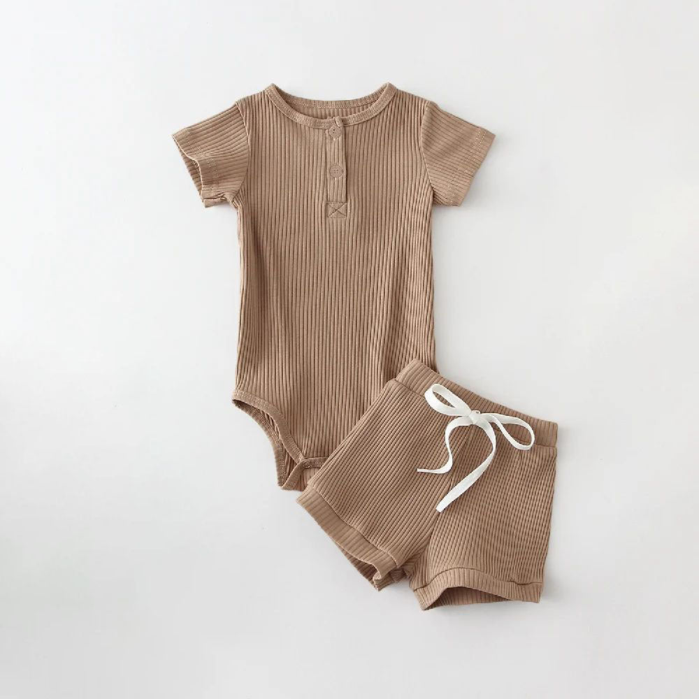 New Fashion Summer Round Neck Short Sleeves Blouse And Pants - Cindi Book
