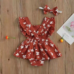 Baby Harness Print Dress Crawling Clothes - Cindi Book