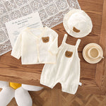 Baby Summer Wear Gauze Suspender Pants Thin Hooded - Cindi Book