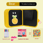 10-sided Children's Early Education Picture Book Double-sided Graffiti Drawing Board - Cindi Book
