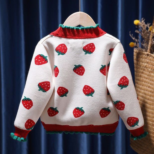Girls' Fleece-lined Western Style Knitted Sweater Coat - Cindi Book