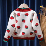 Girls' Fleece-lined Western Style Knitted Sweater Coat - Cindi Book