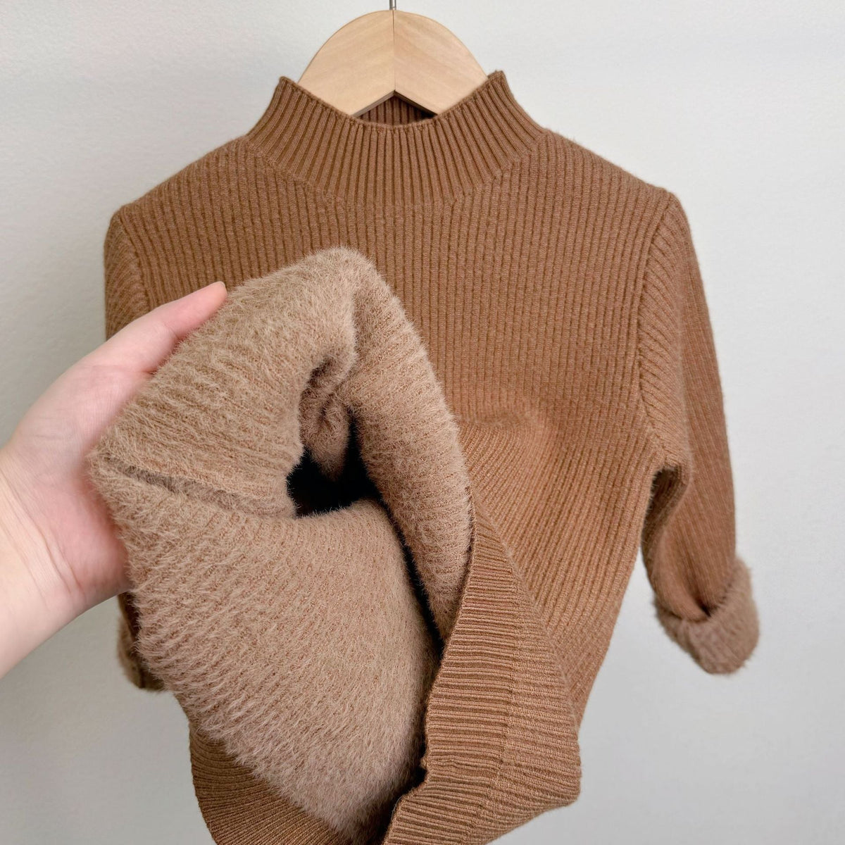 Children's Mock Neck Sweater Knitwear Top - Cindi Book