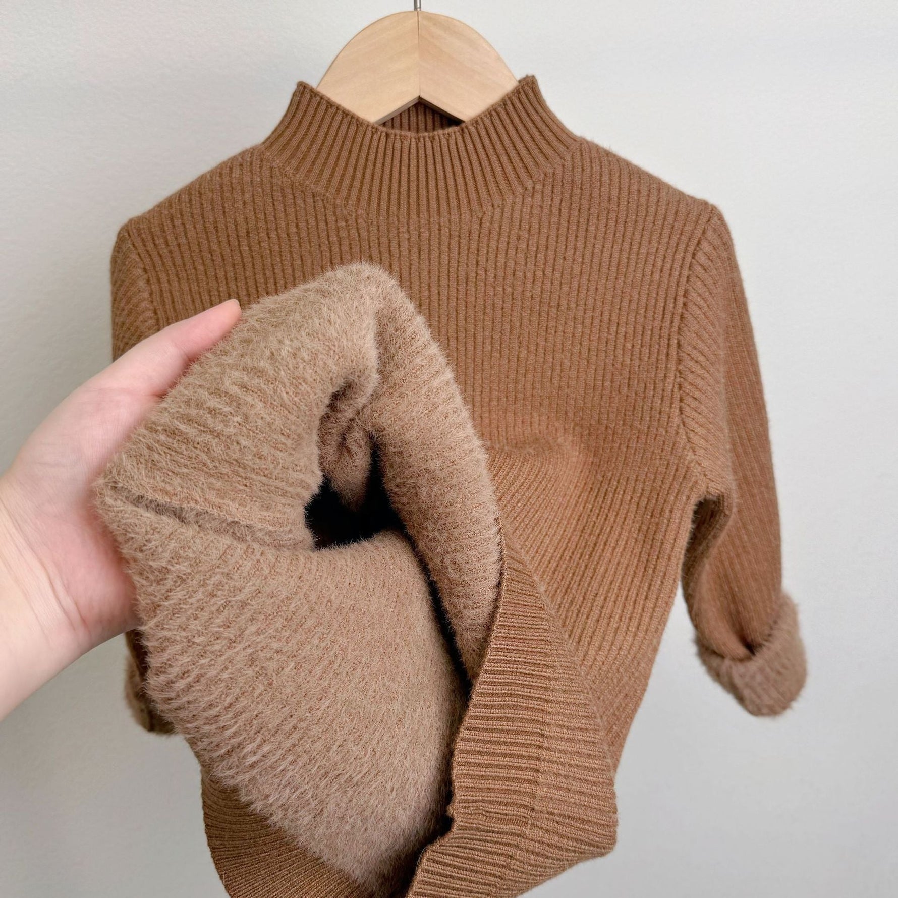 Children's Mock Neck Sweater Knitwear Top - Cindi Book