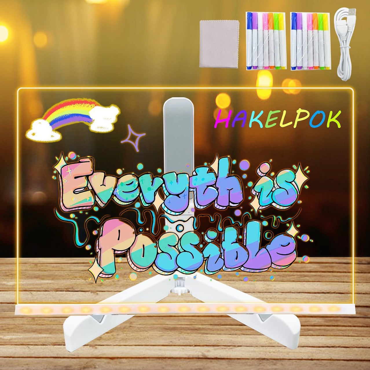 Acrylic Creative Desk Lamp Writing Light Board - Cindi Book
