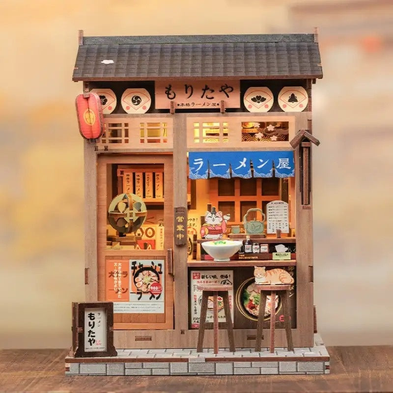 Diy Cottage Hand-assembled Stereo Building Street View Model - Cindi Book