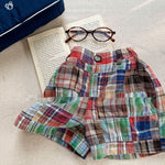 Summer Wear Fashion Stitching Short Boy And Girl Pants - Cindi Book