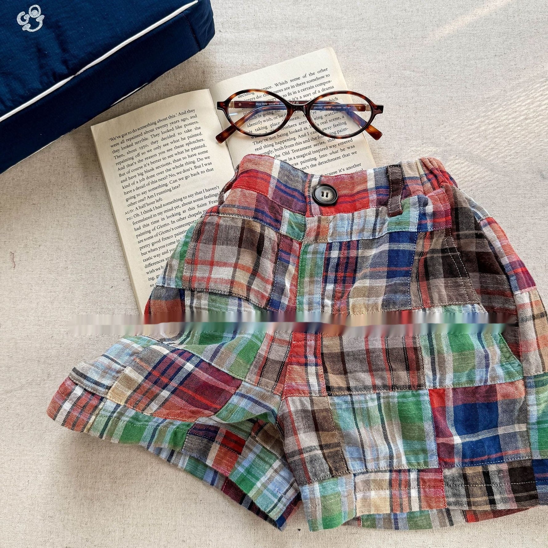 Summer Wear Fashion Stitching Short Boy And Girl Pants - Cindi Book