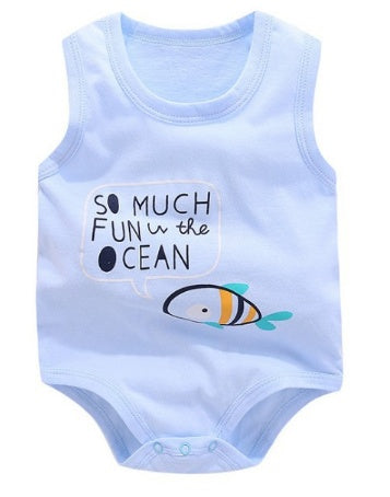 Sleeveless Baby rompers clothes newborn baby clothes - Cindi Book