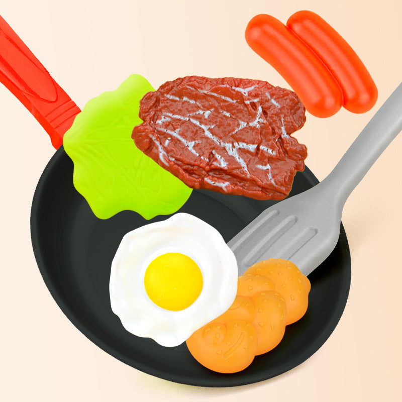 Children Play House Pan Spatula Steak Kitchen Toy Set - Cindi Book
