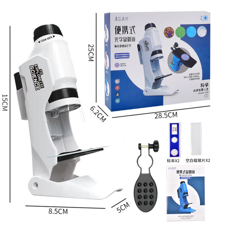 Children's Portable Optical Handheld Microscope Toy Mini Creature - Cindi Book