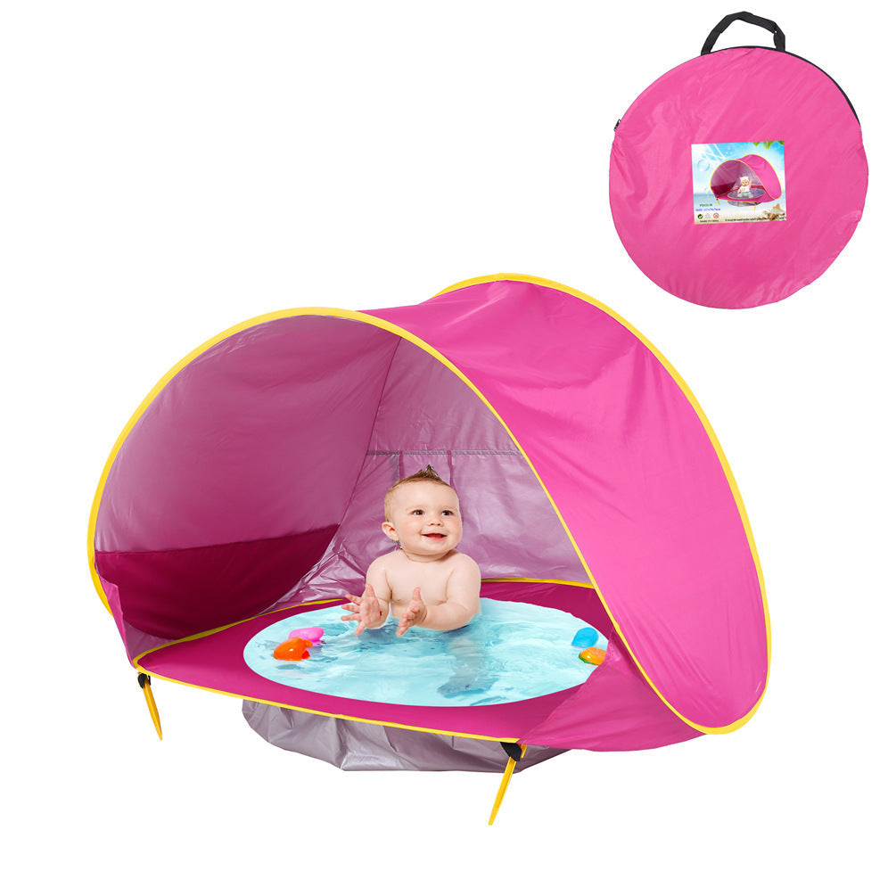 Baby Beach Tent Kids Outdoor Camping Easy Fold Up Waterproof  Up Sun Awning Tent UV-protecting - Cindi Book