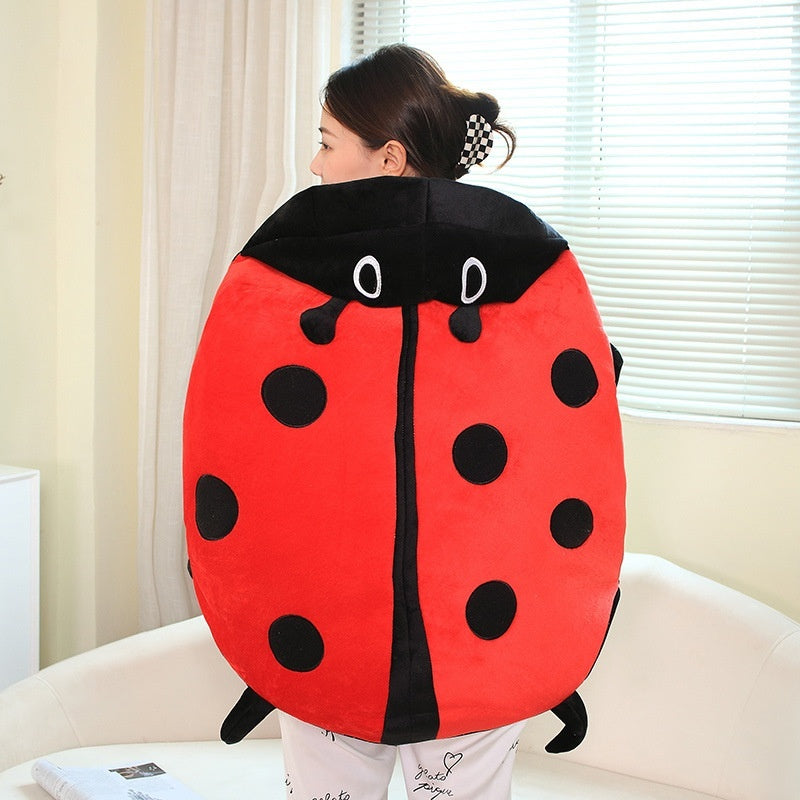 Wearable Ladybug Beetle Throw Pillow - Cindi Book