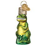 Old World Christmas Mini T-rex Ornament - hand-blown glass Christmas tree ornament (view 3)
