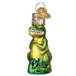 Old World Christmas Mini T-rex Ornament - hand-blown glass Christmas tree ornament (view 2)