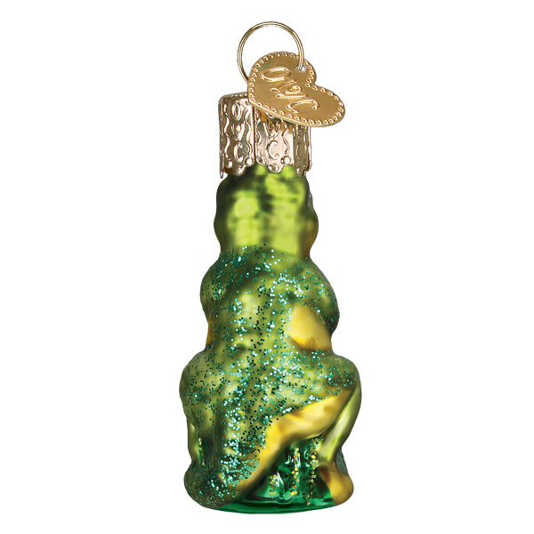 Old World Christmas Mini T-rex Ornament - hand-blown glass Christmas tree ornament (view 4)
